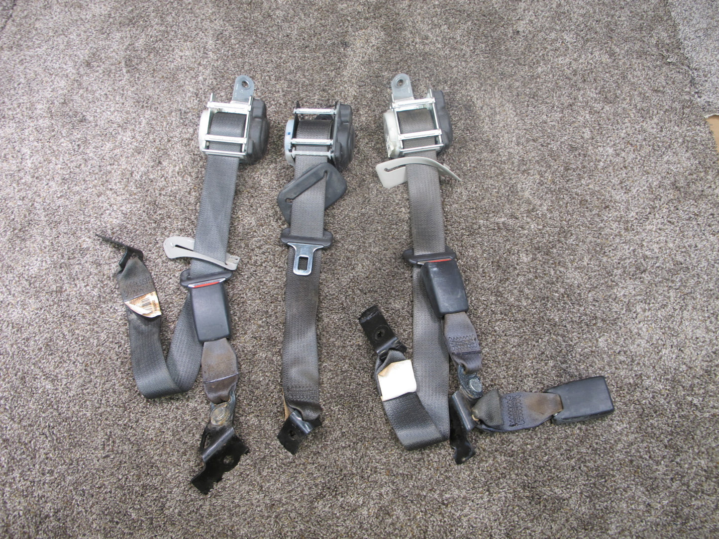 2008-2014 Cadillac CTS Rear Seat Belts Set of 3 OEM