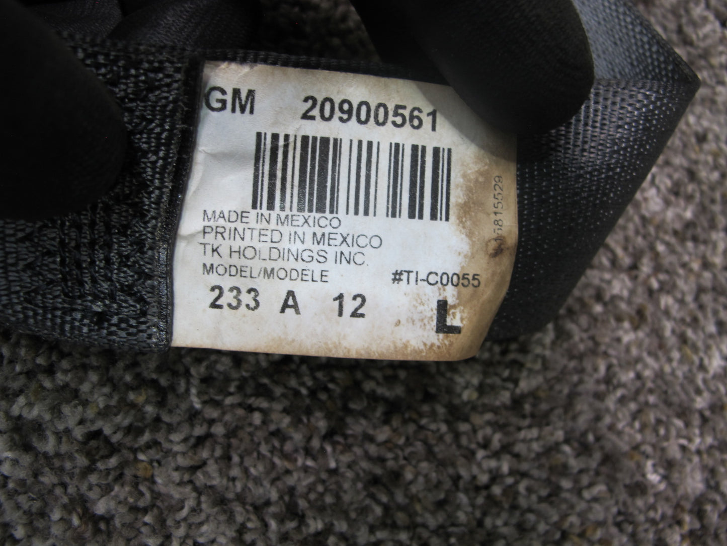 2008-2014 Cadillac CTS Rear Seat Belts Set of 3 OEM