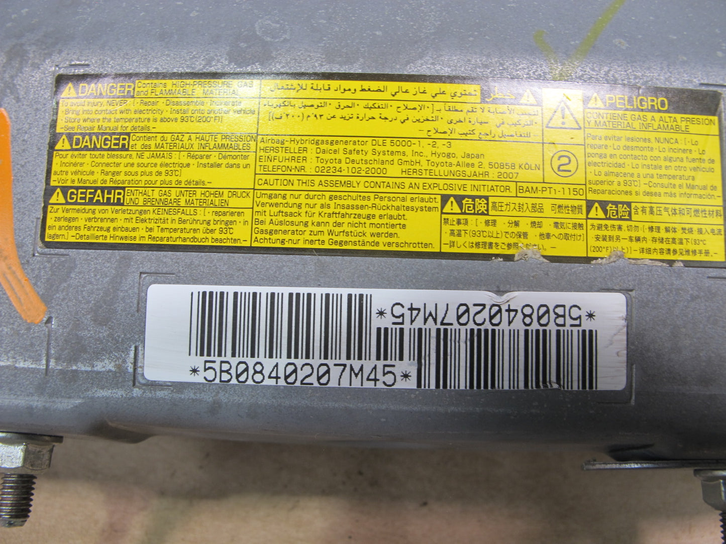 2007-2017 Lexus LS460 LS600hL Front Left Driver Knee SRS Air Bag OEM