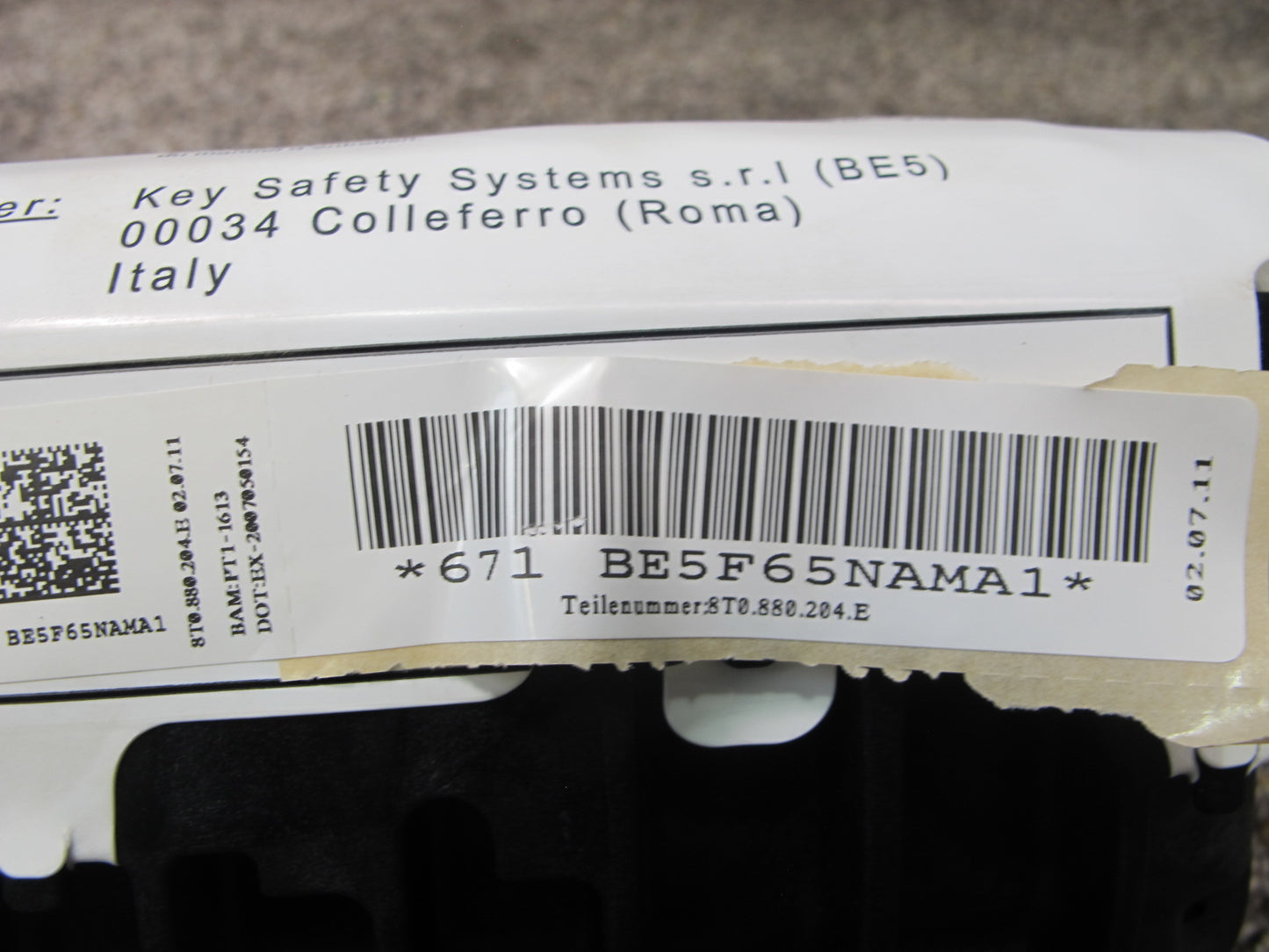 10-12 AUDI A5 S5 FRONT RIGHT PASS SIDE DASHBOARD SRS AIRBAG OEM