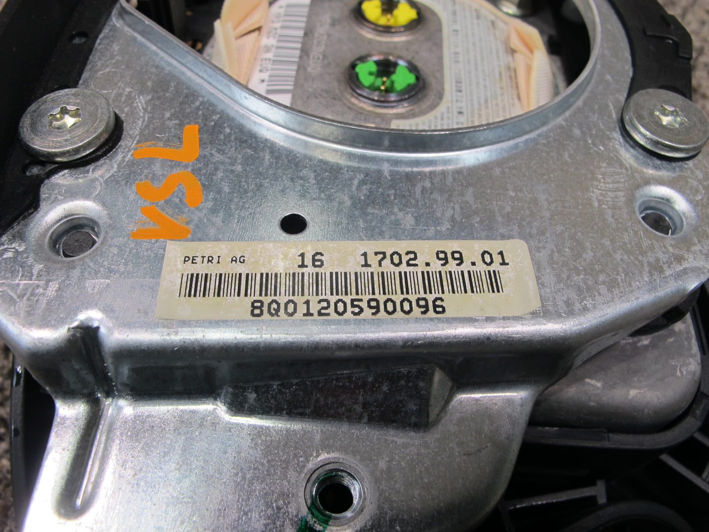 03-06 MERCEDES R230 SL500 FRONT LEFT DRIVER SIDE STEERING WHEEL SRS AIRBAG OEM