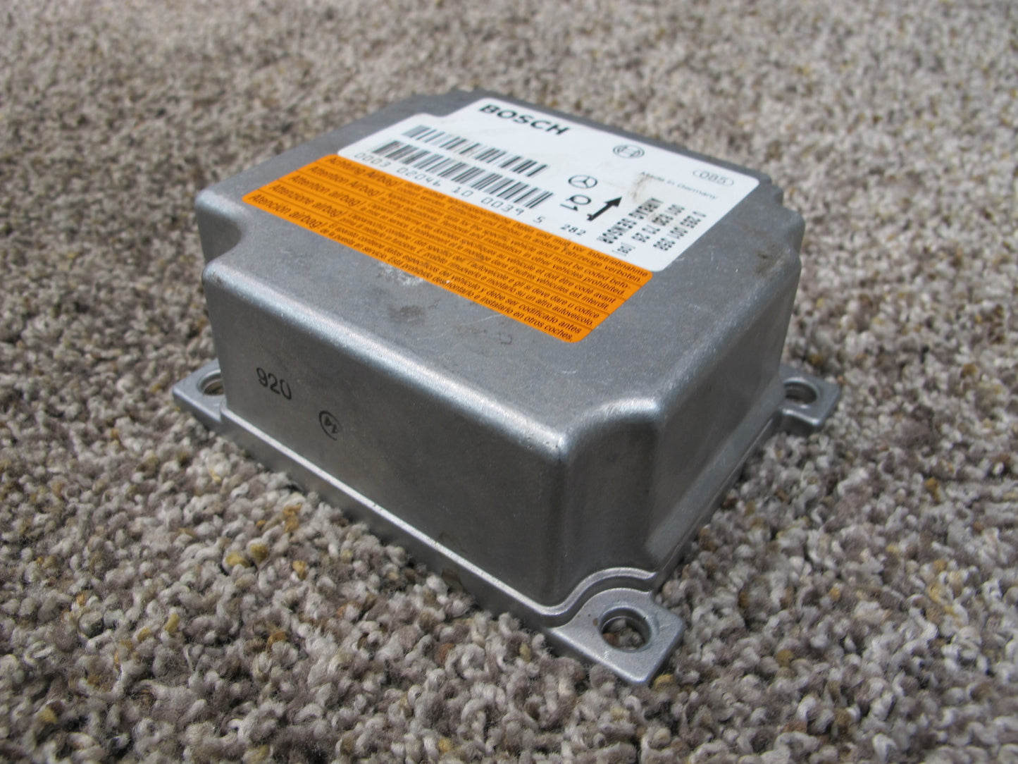 03-06 MERCEDES R230 SL500 SRS AIRBAG CONTROL MODULE UNIT 0018207326 OEM