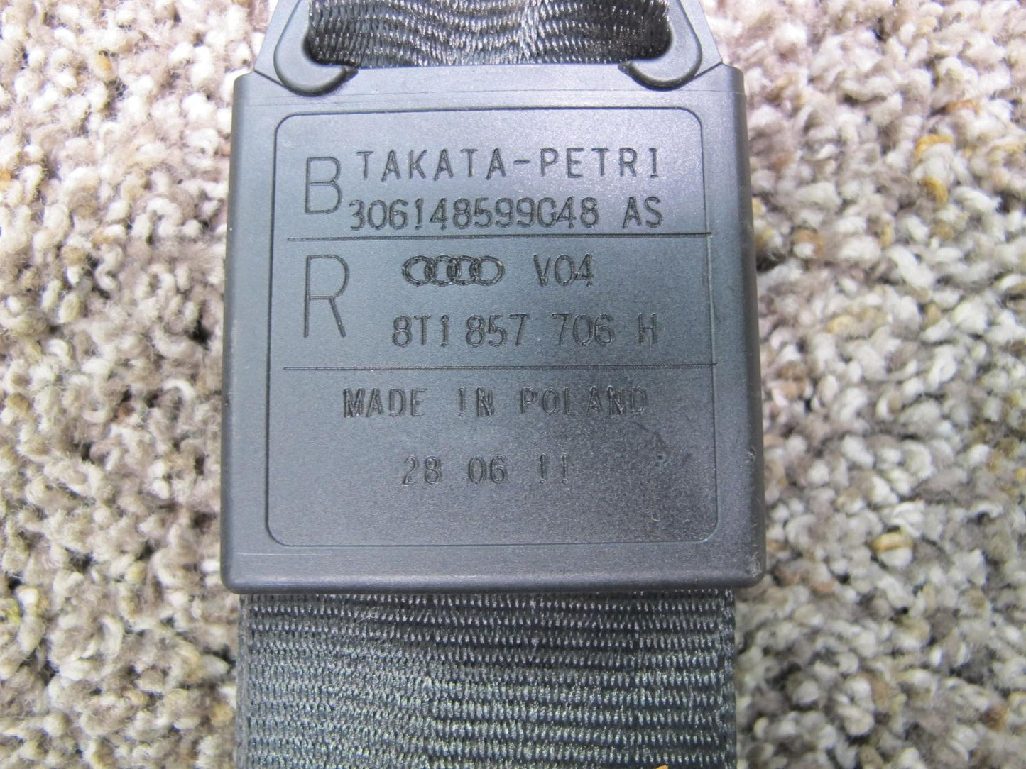 08-17 AUDI A5 S5 FRONT LEFT & RIGHT SIDE SEATBELT RETRACTOR SET OEM