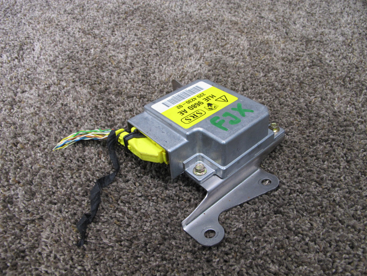 02-06 JAGUAR XK8 SRS AIRBAG CONTROL MODULE UNIT HJE9680AE OEM
