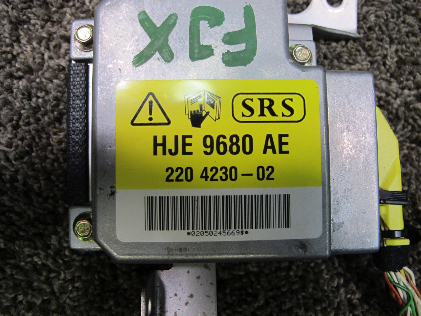 02-06 JAGUAR XK8 SRS AIRBAG CONTROL MODULE UNIT HJE9680AE OEM