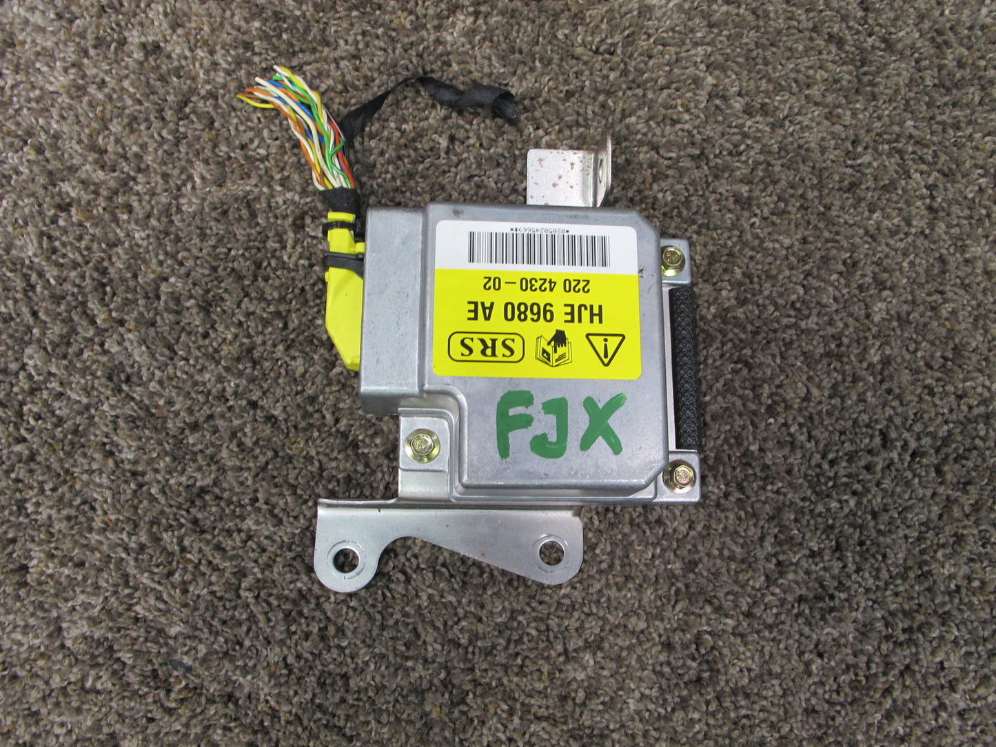 02-06 JAGUAR XK8 SRS AIRBAG CONTROL MODULE UNIT HJE9680AE OEM