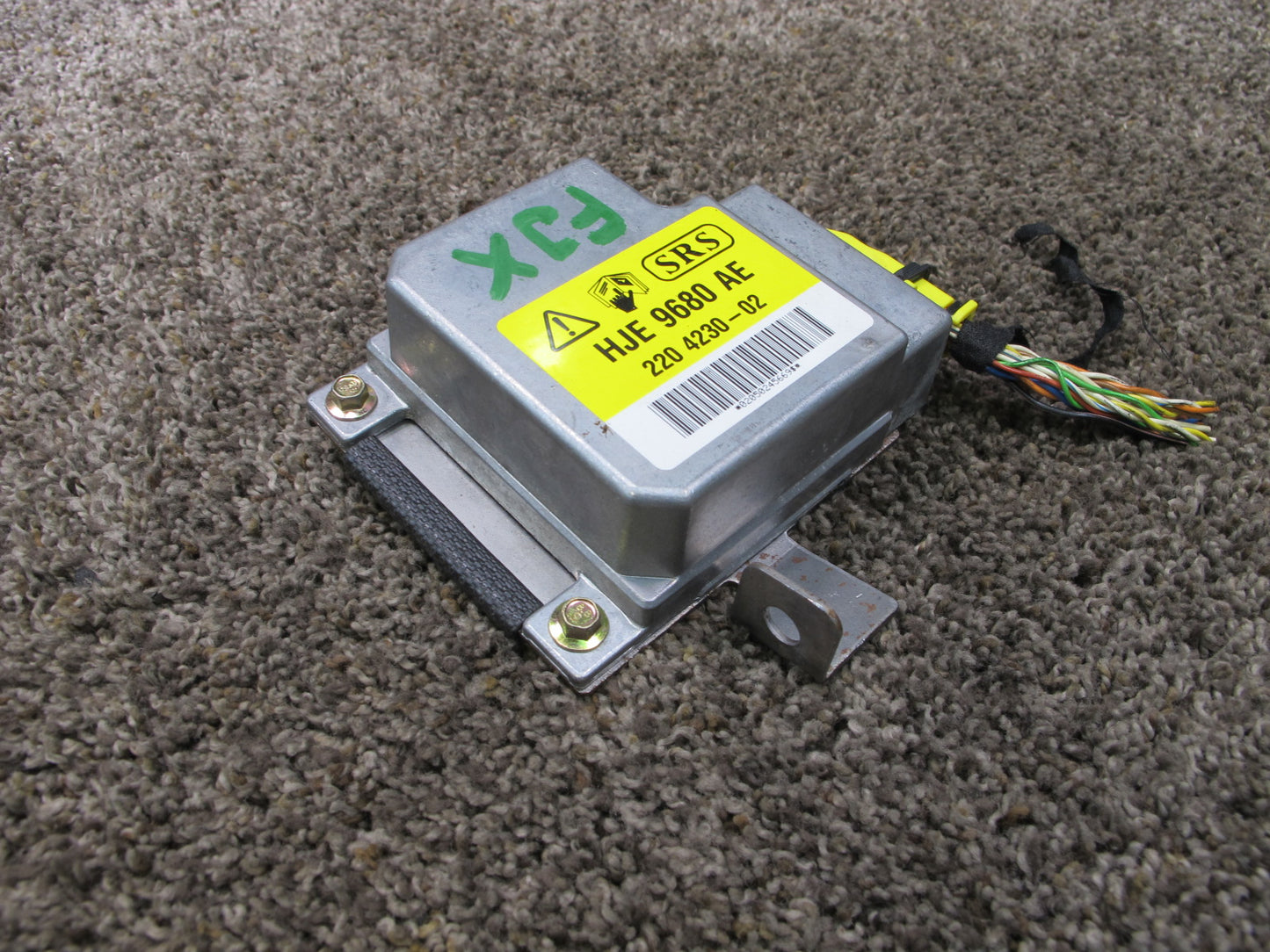 02-06 JAGUAR XK8 SRS AIRBAG CONTROL MODULE UNIT HJE9680AE OEM
