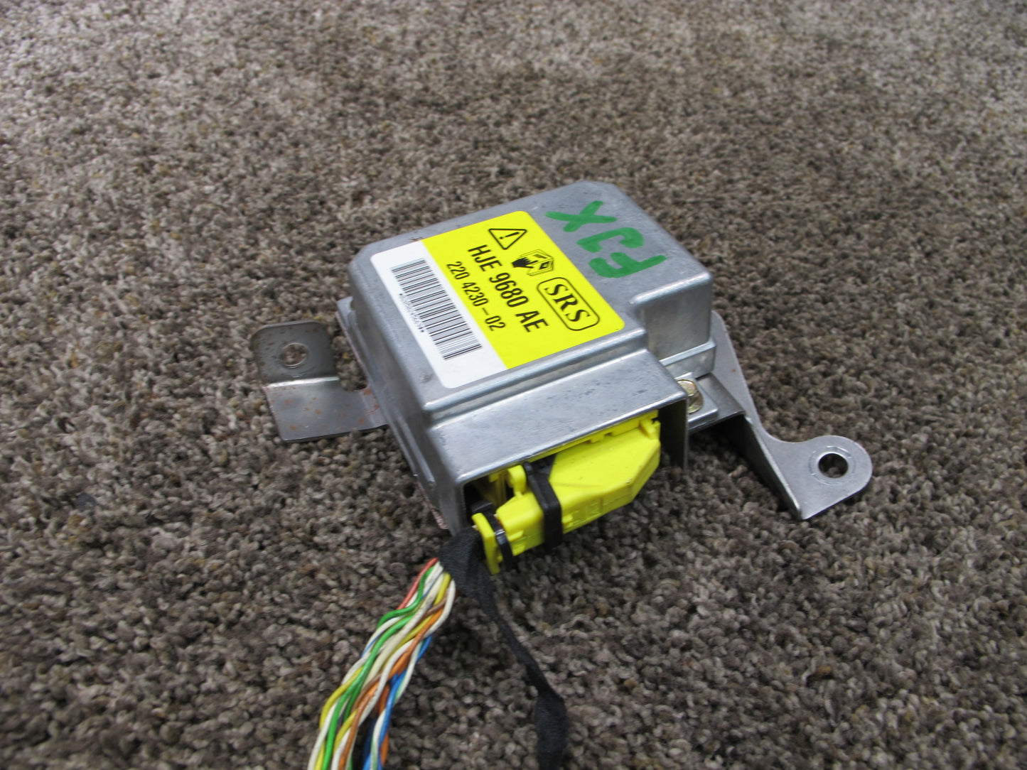 02-06 JAGUAR XK8 SRS AIRBAG CONTROL MODULE UNIT HJE9680AE OEM