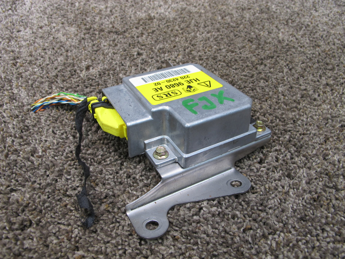 02-06 JAGUAR XK8 SRS AIRBAG CONTROL MODULE UNIT HJE9680AE OEM