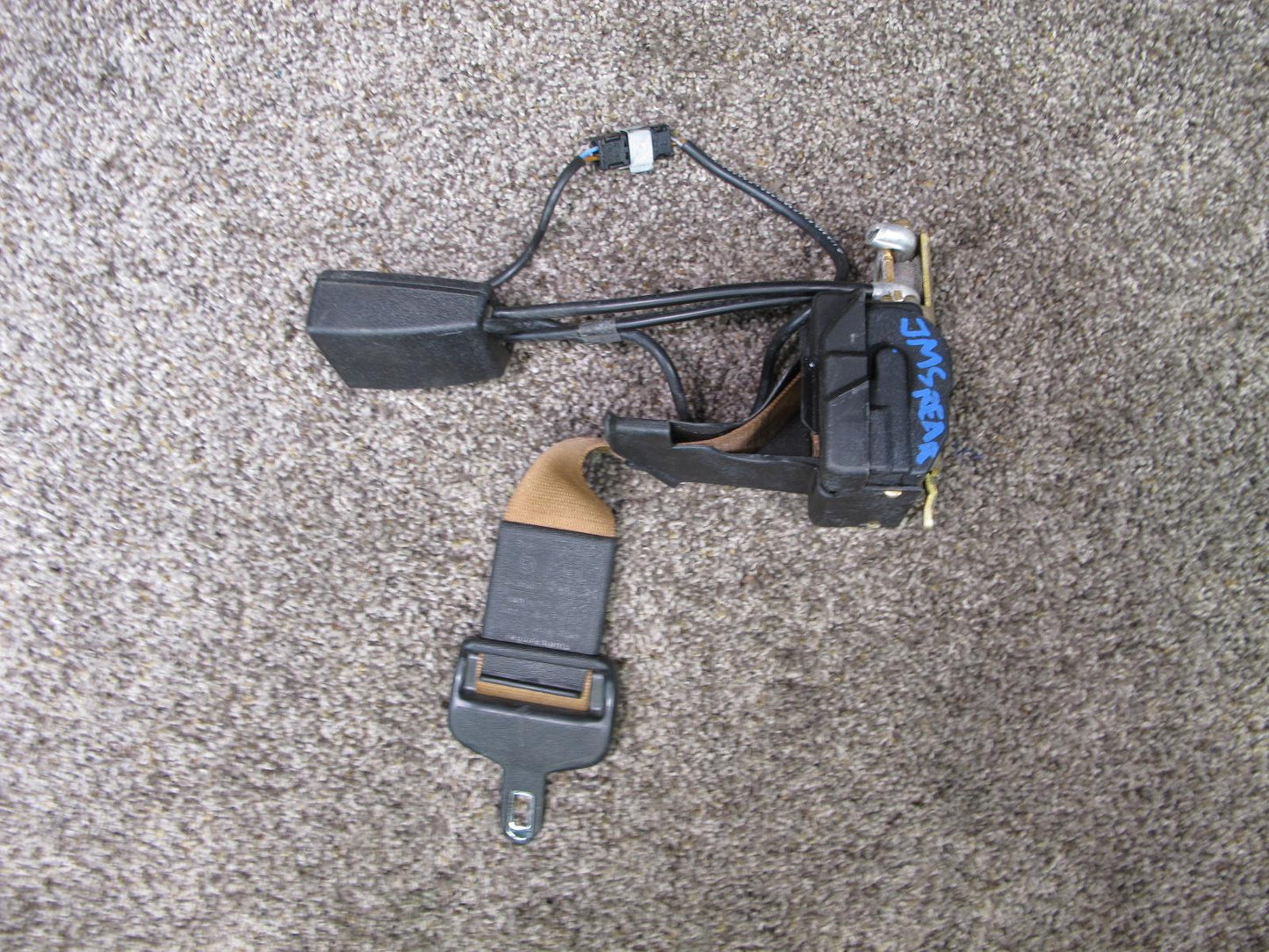 94-99 MERCEDES W140 S500 REAR CENTER SEATBELT RETRACTOR OEM
