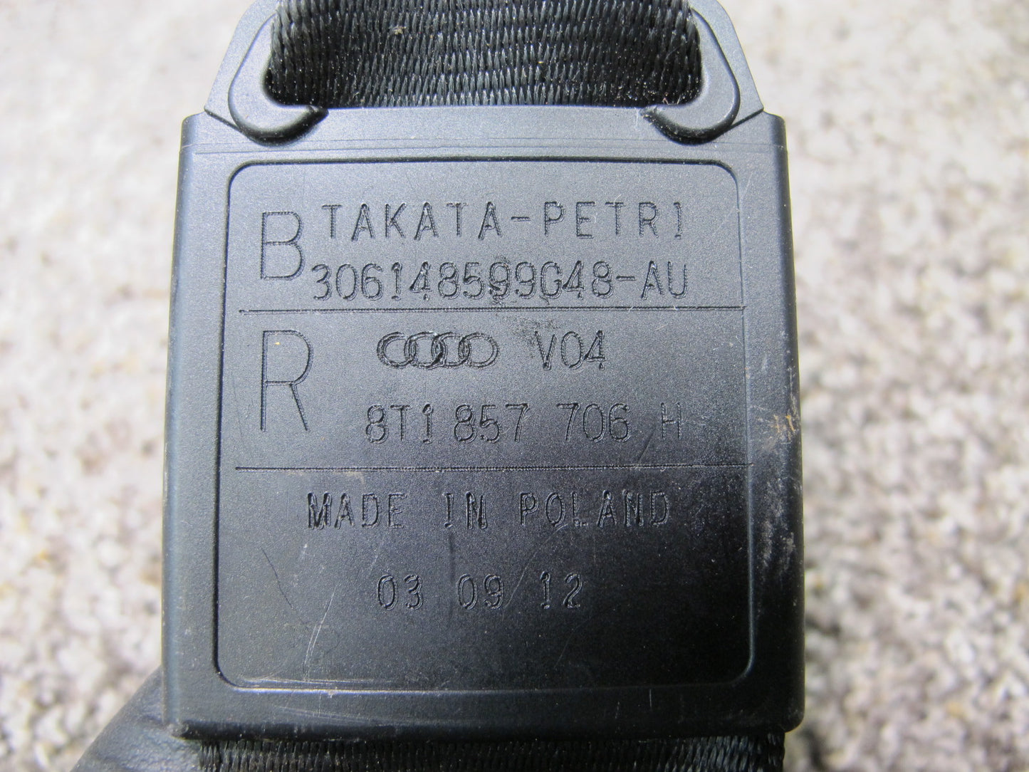 08-17 AUDI A5 S5 FRONT LEFT & RIGHT SIDE SEATBELT RETRACTOR SET OEM