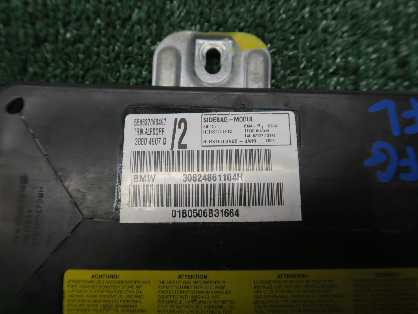 2000-2006 BMW X5 E53 Front Left & Right Door SRS Air Bag OEM