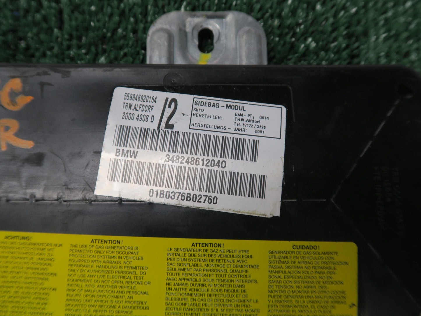 2000-2006 BMW X5 E53 Front Left & Right Door SRS Air Bag OEM