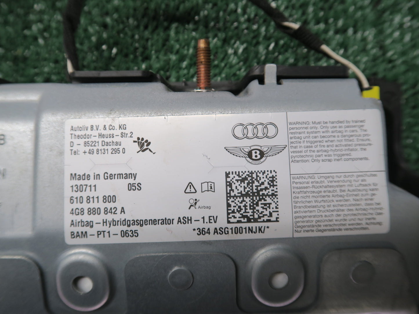 2012-2018 AUDI A6 S6 A7 S7 RS7 Front Right Dash Board Knee SRS Air Bag OEM