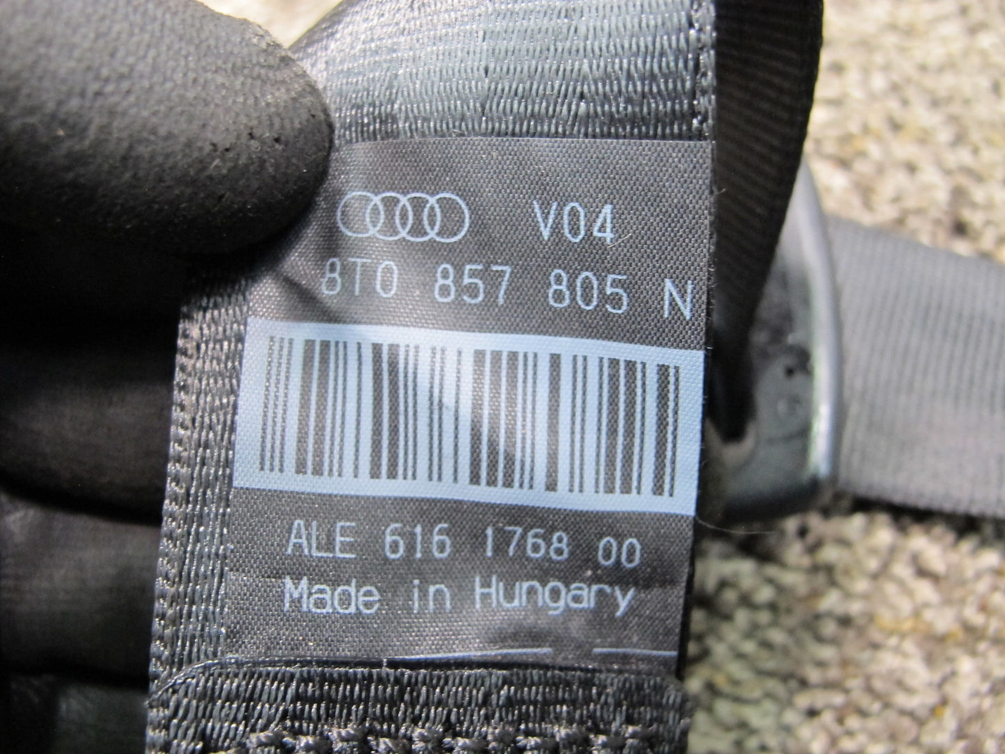 08-17 AUDI A5 S5 REAR LEFT OR RIGHT SIDE SEATBELT RETRACTOR OEM