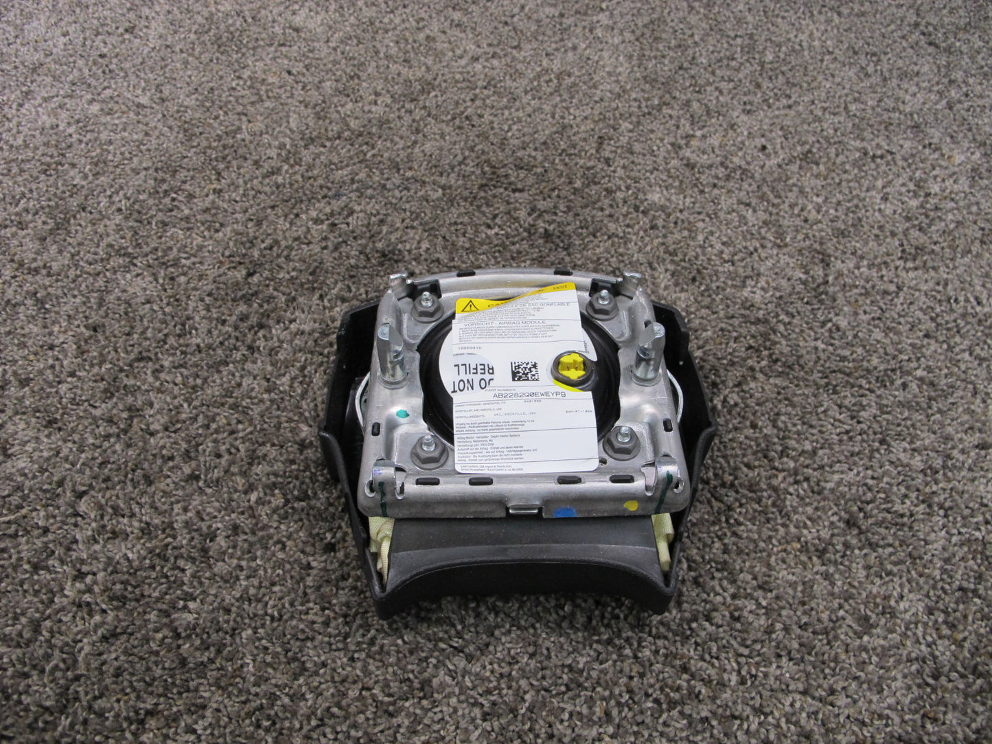 03-07 HUMMER H2 FRONT LEFT DRIVER SIDE STEERING WHEEL SRS AIRBAG OEM