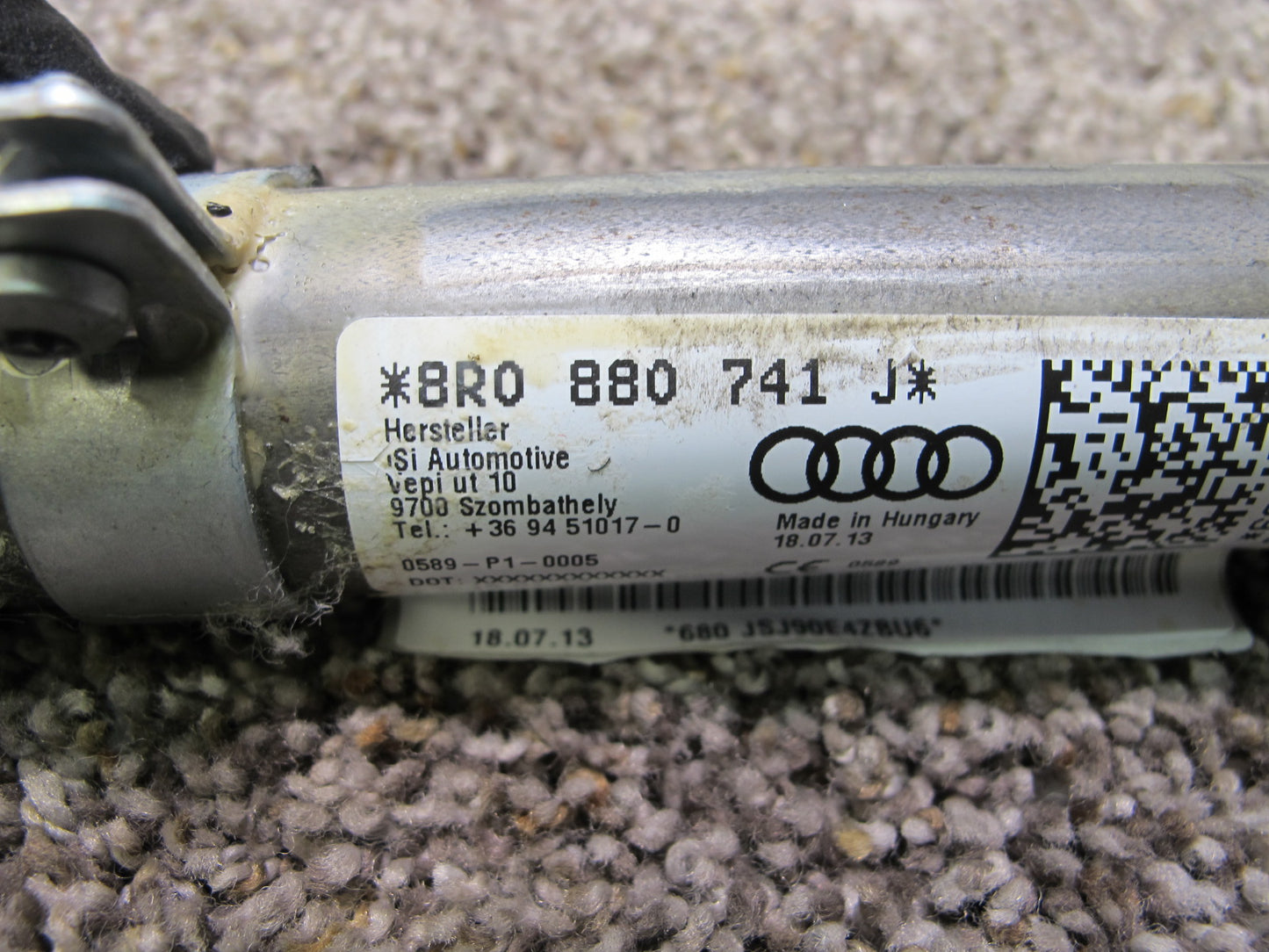13-17 AUDI Q5 SQ5 FRONT LEFT DRIVER SIDE ROOF SRS AIRBAG OEM