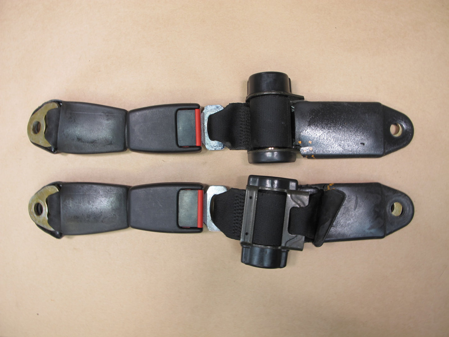 84-89 PORSCHE 944 REAR LEFT & RIGHT SIDE SEATBELT RETRACTOR SET OEM