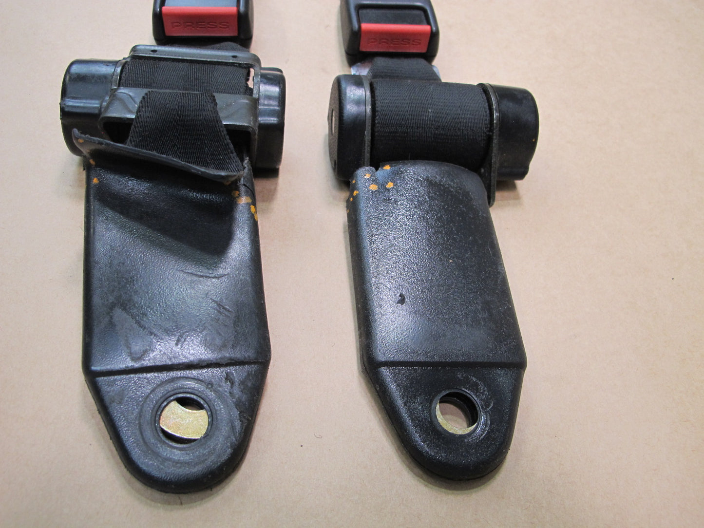 84-89 PORSCHE 944 REAR LEFT & RIGHT SIDE SEATBELT RETRACTOR SET OEM