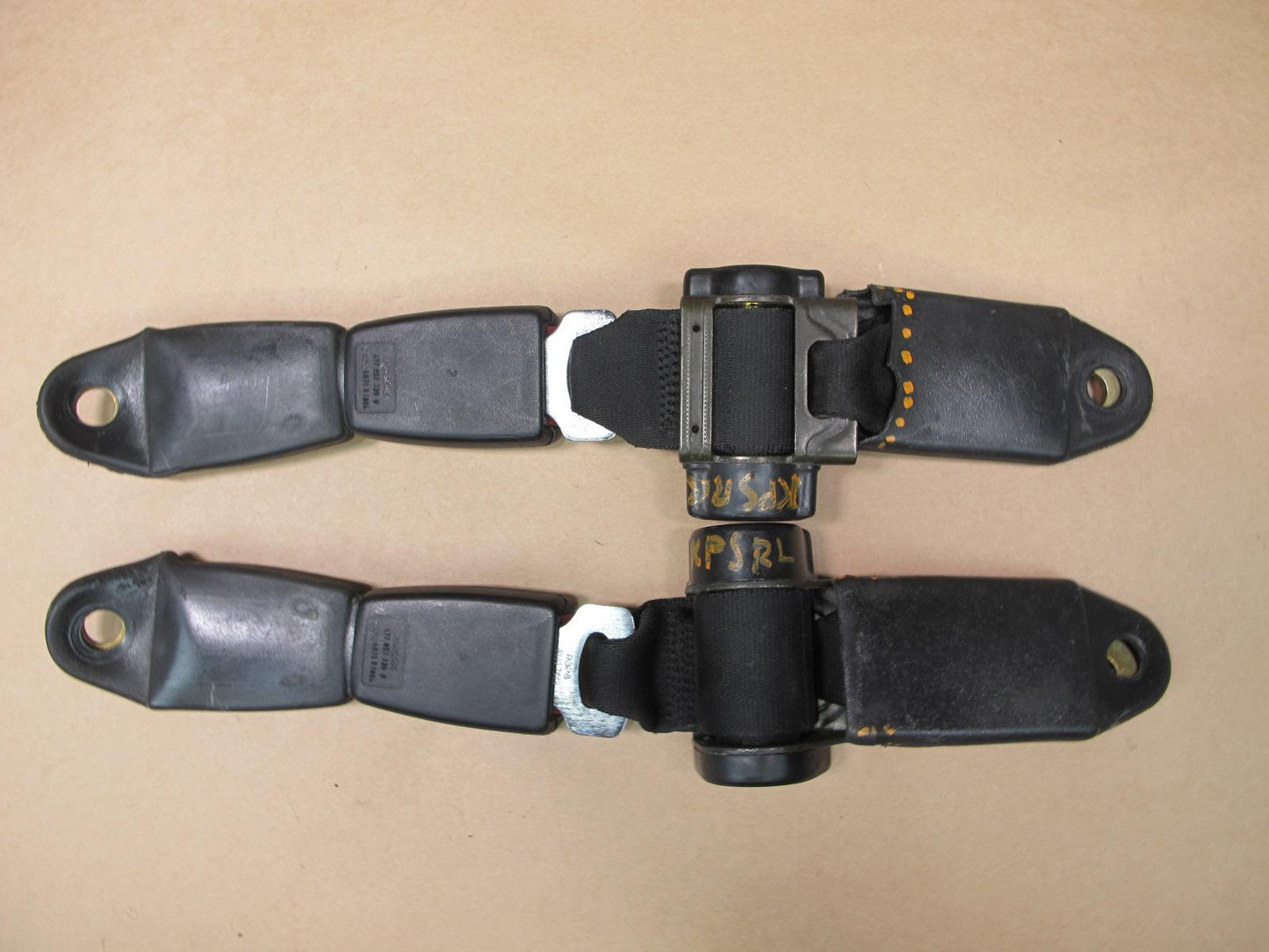 84-89 PORSCHE 944 REAR LEFT & RIGHT SIDE SEATBELT RETRACTOR SET OEM