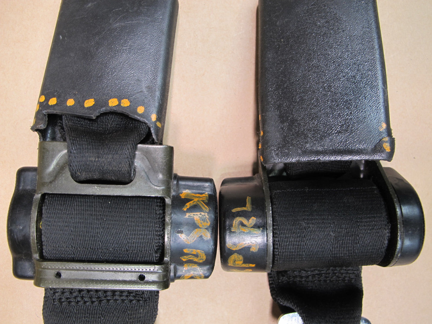 84-89 PORSCHE 944 REAR LEFT & RIGHT SIDE SEATBELT RETRACTOR SET OEM