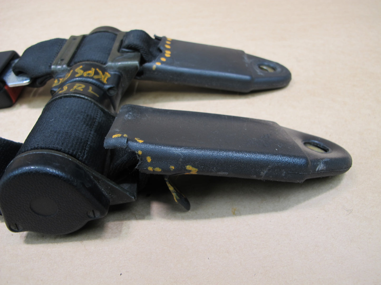 84-89 PORSCHE 944 REAR LEFT & RIGHT SIDE SEATBELT RETRACTOR SET OEM