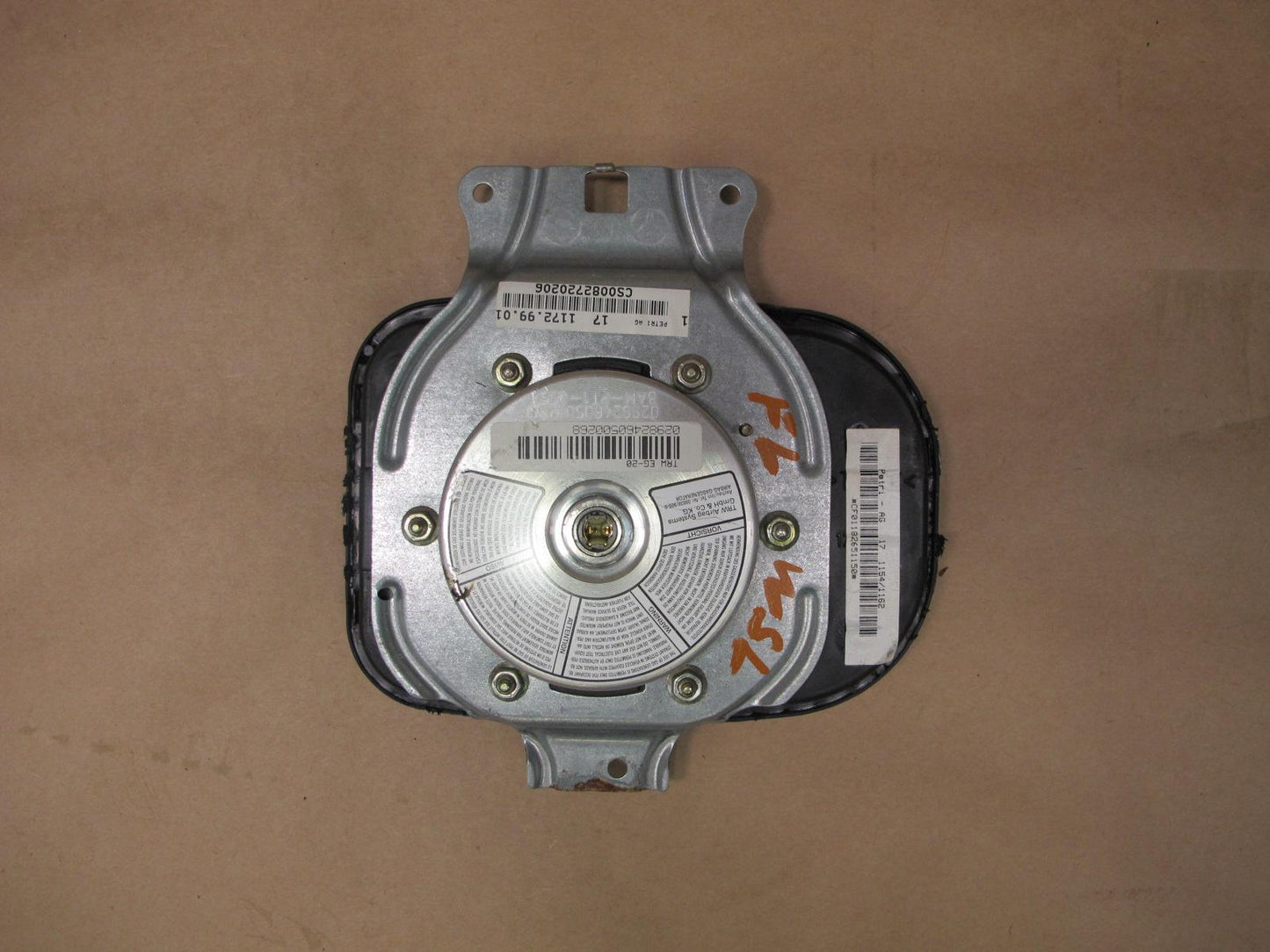96-02 MERCEDES R129 SL500 FRONT LEFT DRIVER SIDE DOOR SRS AIRBAG OEM