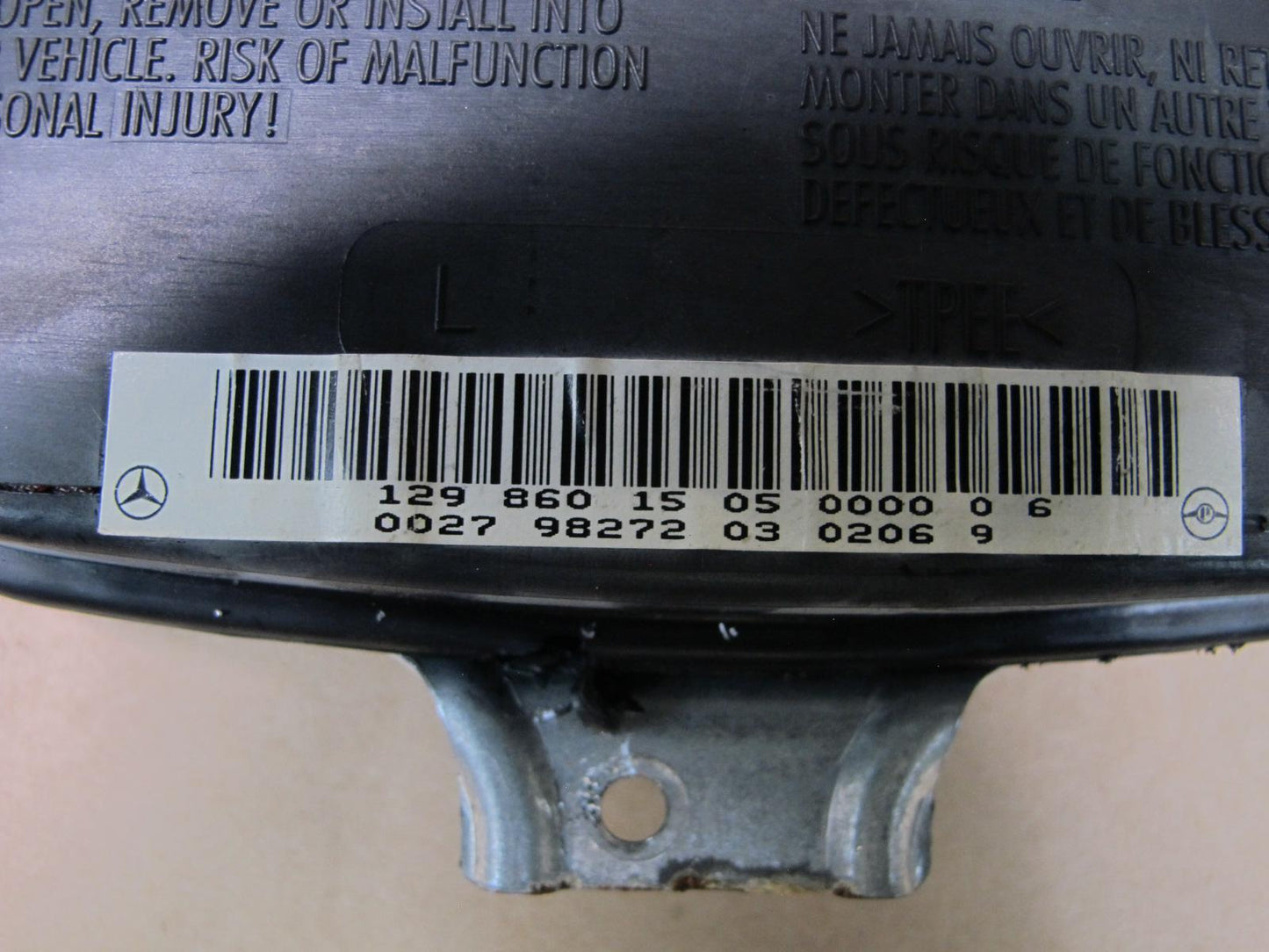 96-02 MERCEDES R129 SL500 FRONT LEFT DRIVER SIDE DOOR SRS AIRBAG OEM