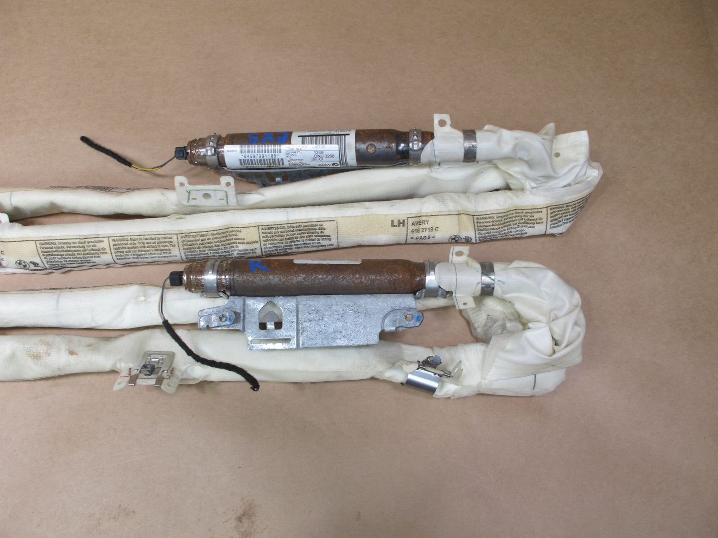 2008-2014 BMW X6 E72 Left & Right Curtain SRS Air Bag OEM