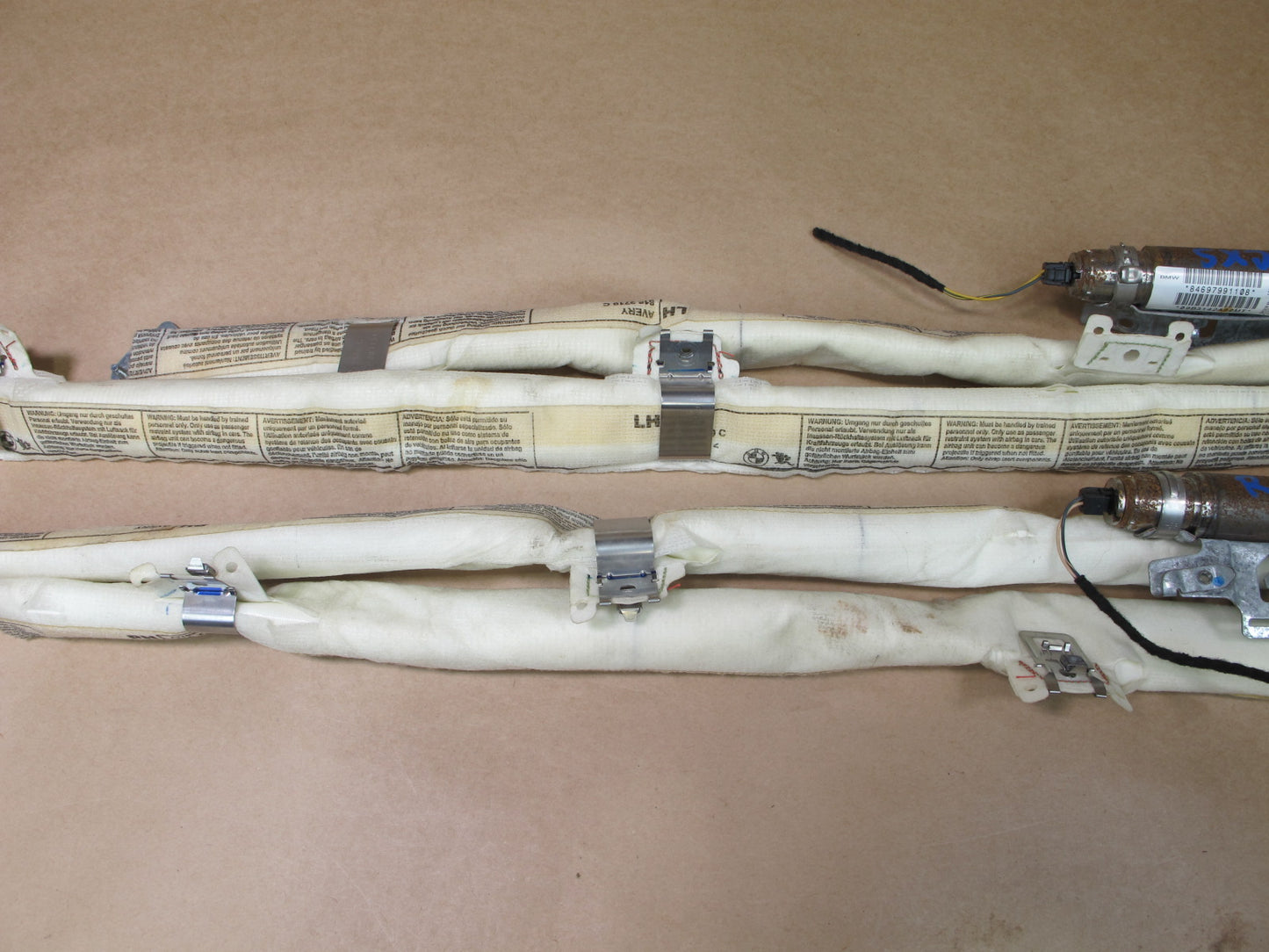 2008-2014 BMW X6 E72 Left & Right Curtain SRS Air Bag OEM