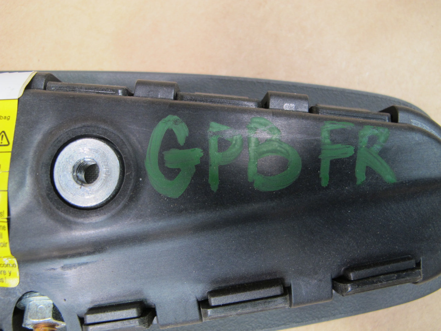 05-08 PORSCHE BOXSTER 987 CAYMAN FRONT RIGHT PASSENGER SIDE SEAT SRS AIRBAG OEM