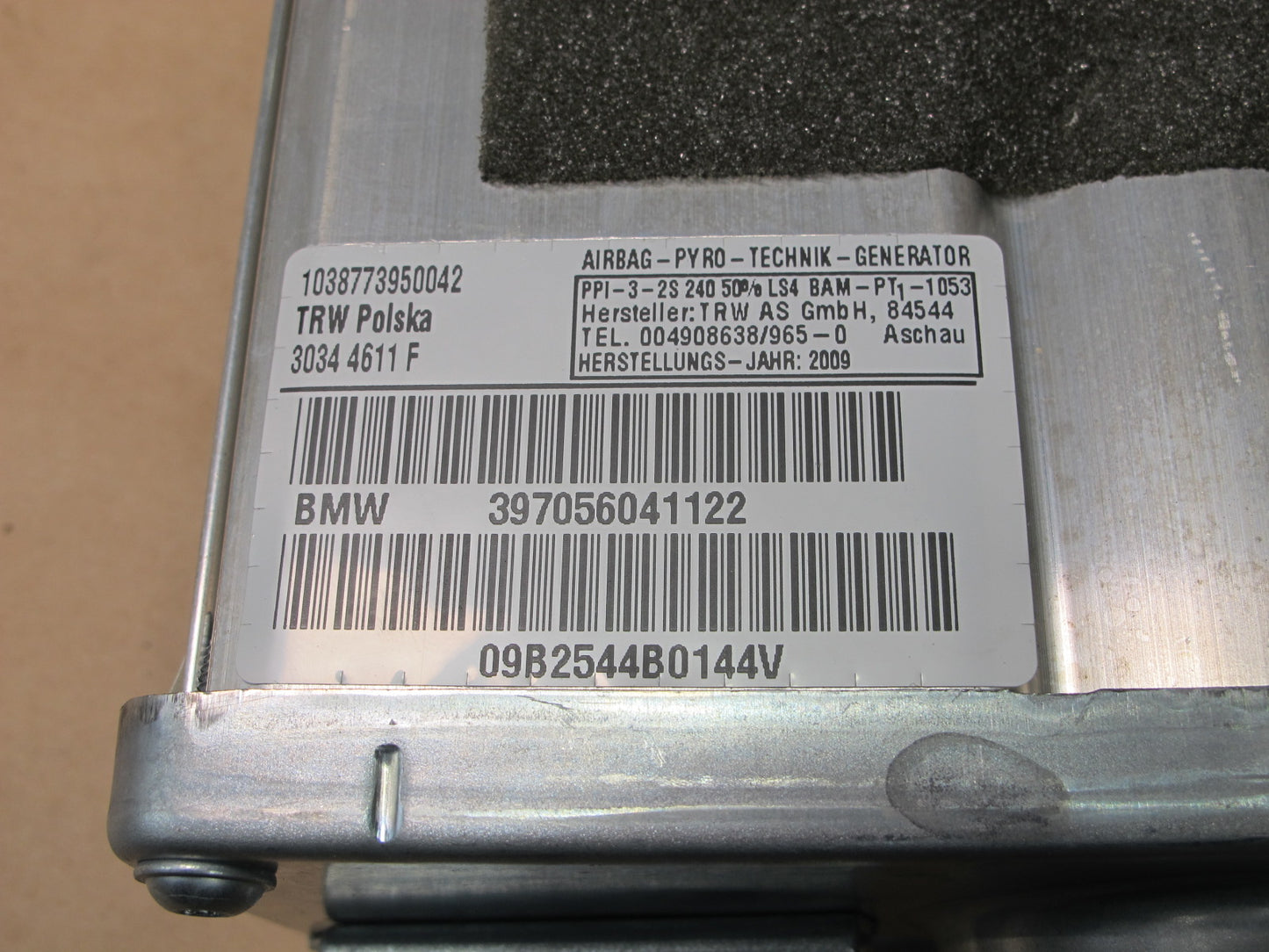 2004-2010 BMW X3 E83 Right Passenger Dash Board SRS Air Bag OEM