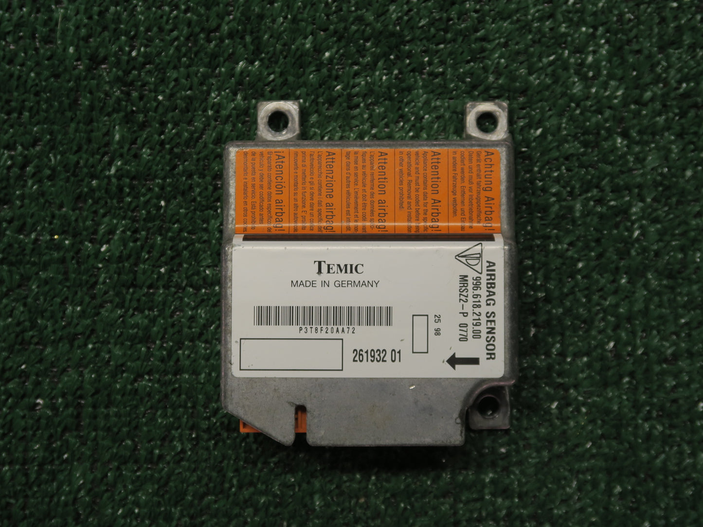 1999 PORSCHE BOXSTER 986 911 SRS AIRBAG CONTROL MODULE UNIT 99661821900 OEM