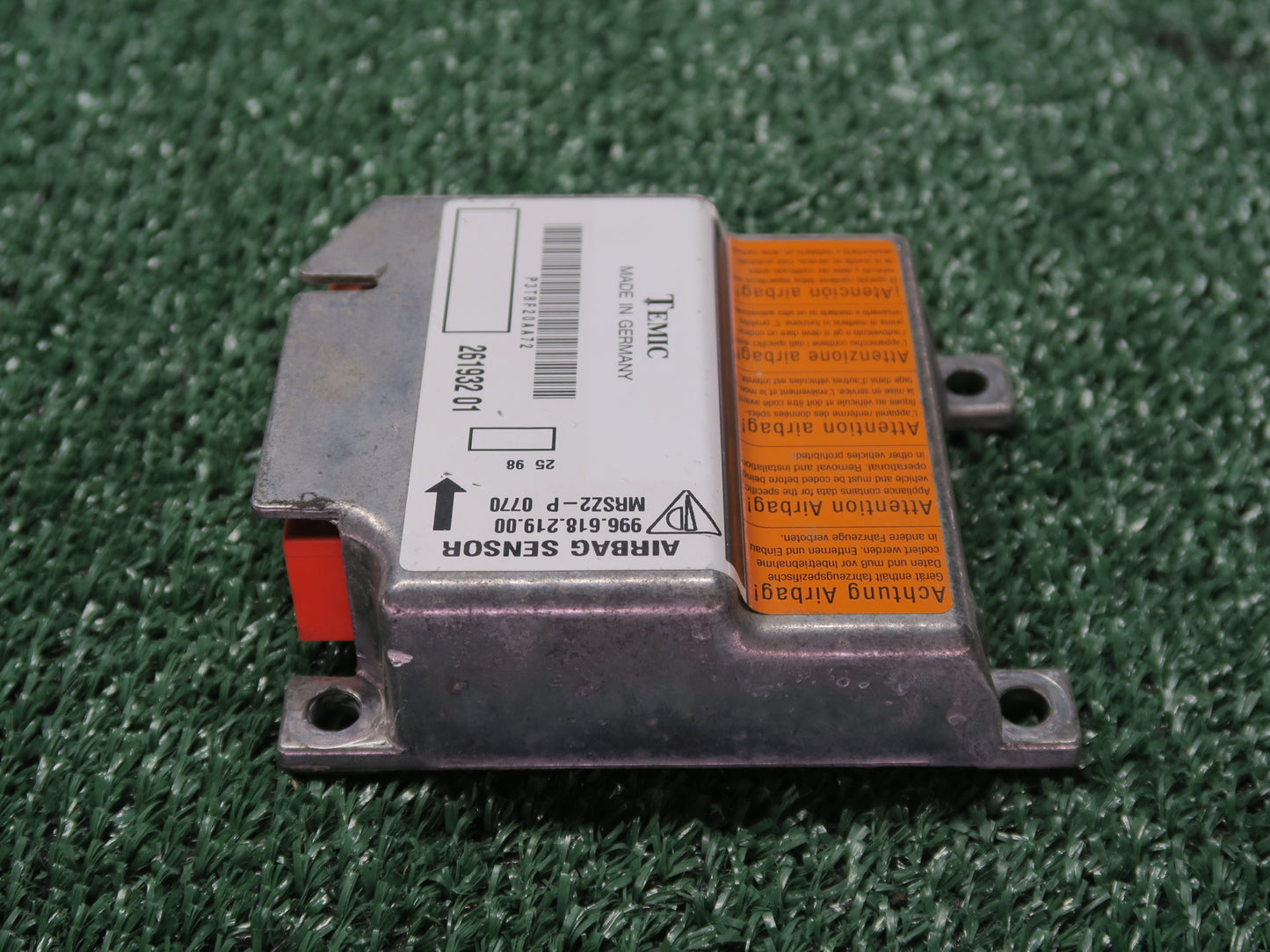 1999 PORSCHE BOXSTER 986 911 SRS AIRBAG CONTROL MODULE UNIT 99661821900 OEM