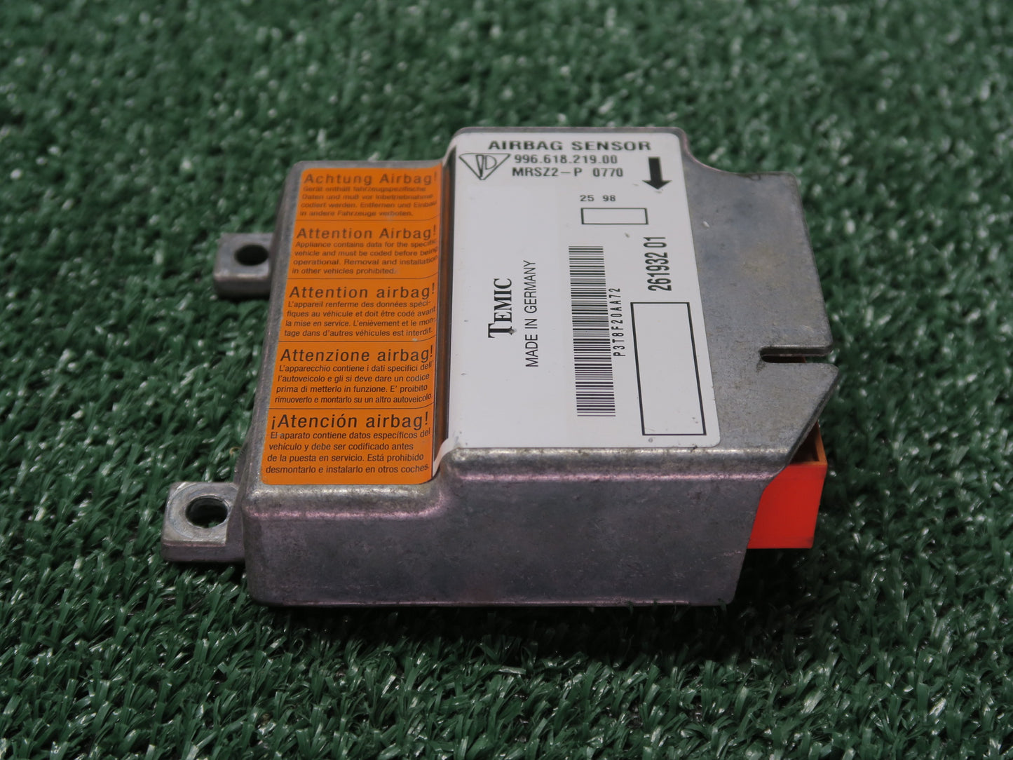 1999 PORSCHE BOXSTER 986 911 SRS AIRBAG CONTROL MODULE UNIT 99661821900 OEM