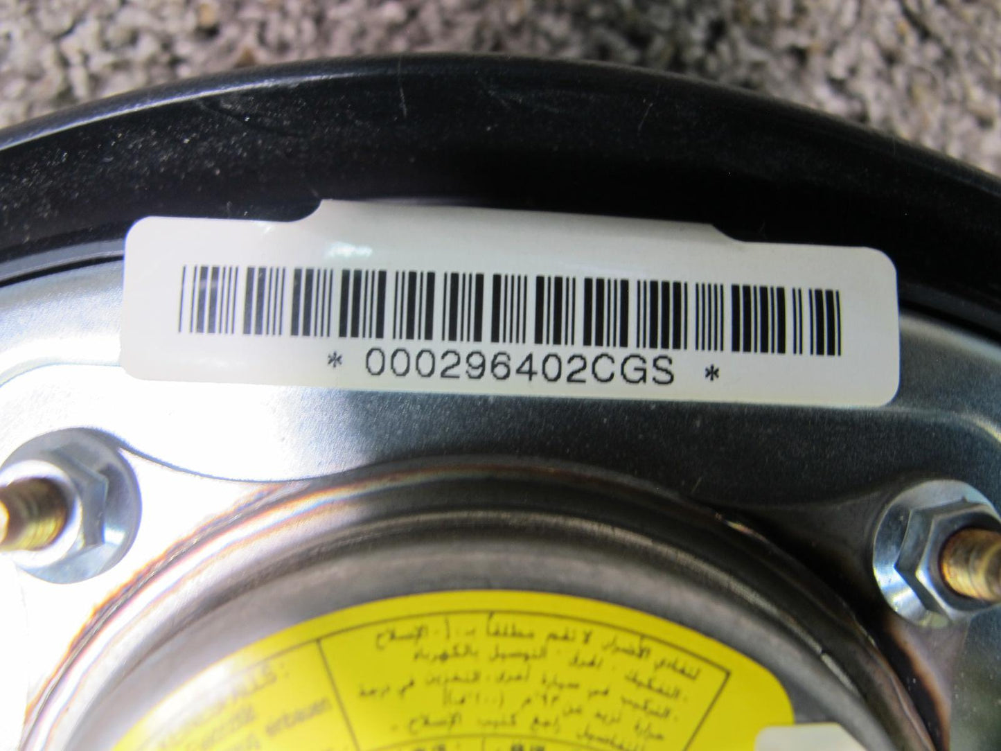 01-05 LEXUS IS300 FRONT LEFT DRIVER SIDE STEERING WHEEL SRS AIRBAG OEM