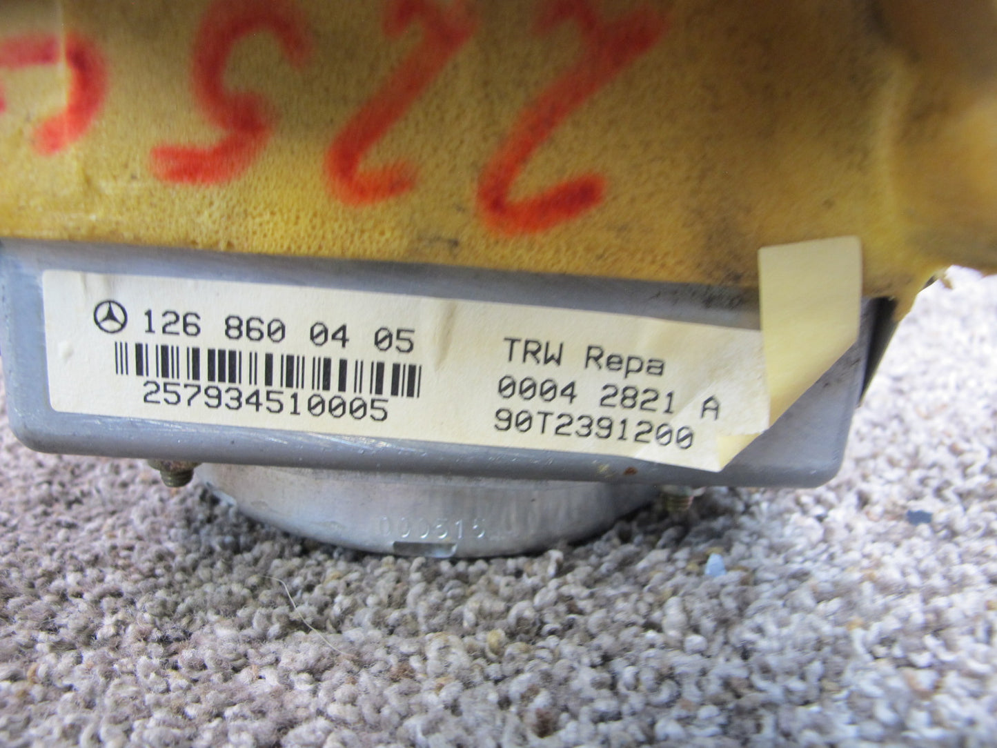 86-91 MERCEDES C126 560 SEC FRONT RIGHT PASSENGER SIDE DASH SRS AIRBAG OEM