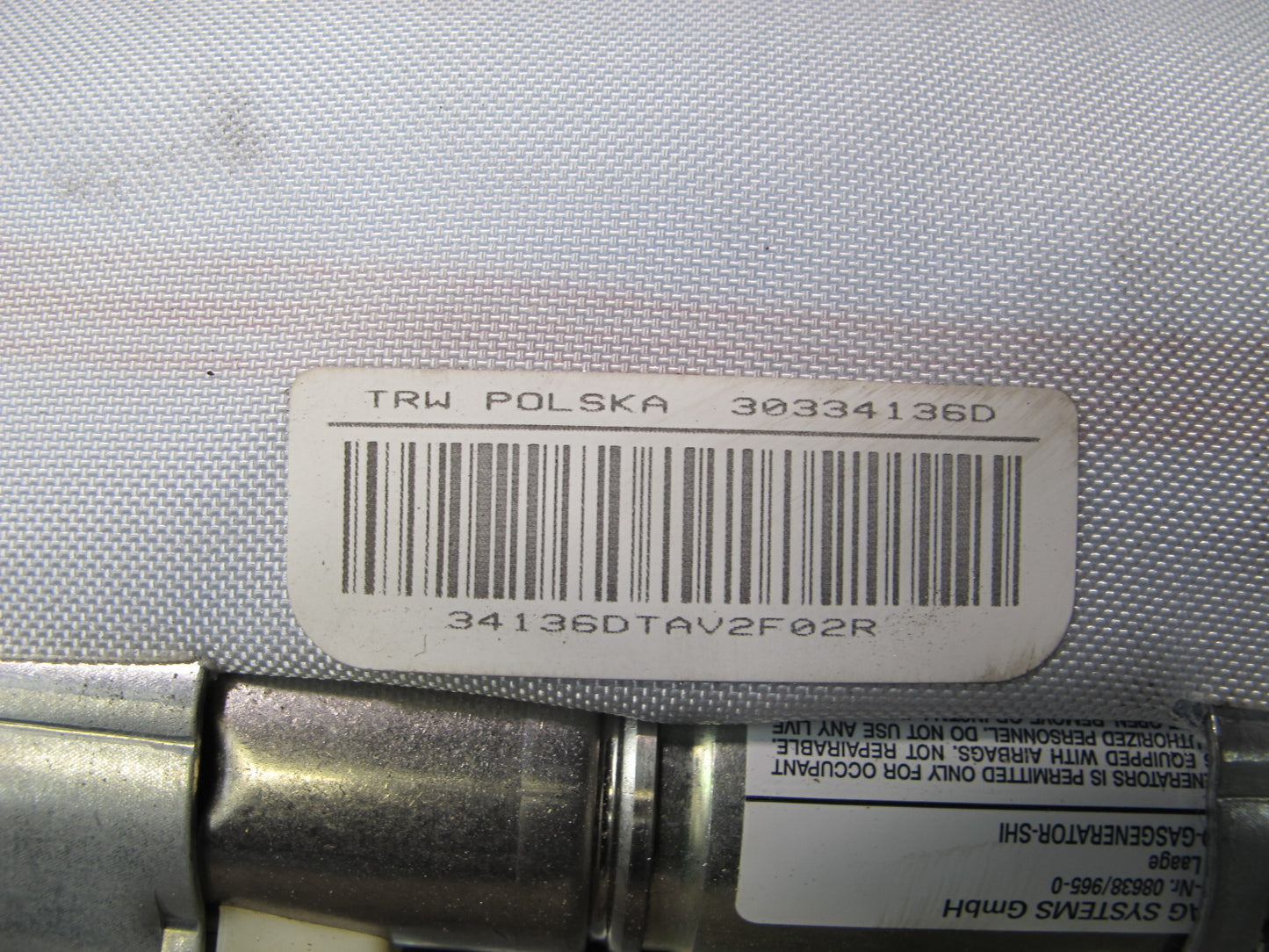 03-08 MERCEDES R230 SL500 FRONT LEFT DRIVER SIDE UNDER DASH KNEE SRS AIRBAG OEM