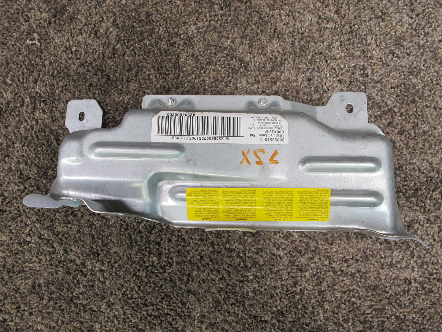 03-08 MERCEDES R230 SL500 FRONT LEFT DRIVER SIDE UNDER DASH KNEE SRS AIRBAG OEM
