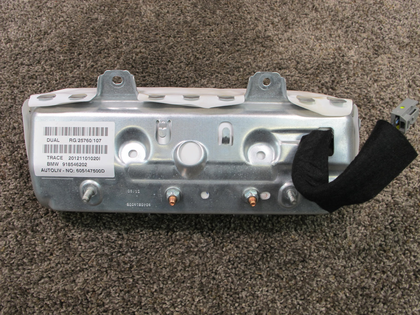 07-15 MINI COOPER S R55 R56 R57 FRONT RIGHT PASSENGER SIDE DASH SRS AIRBAG OEM