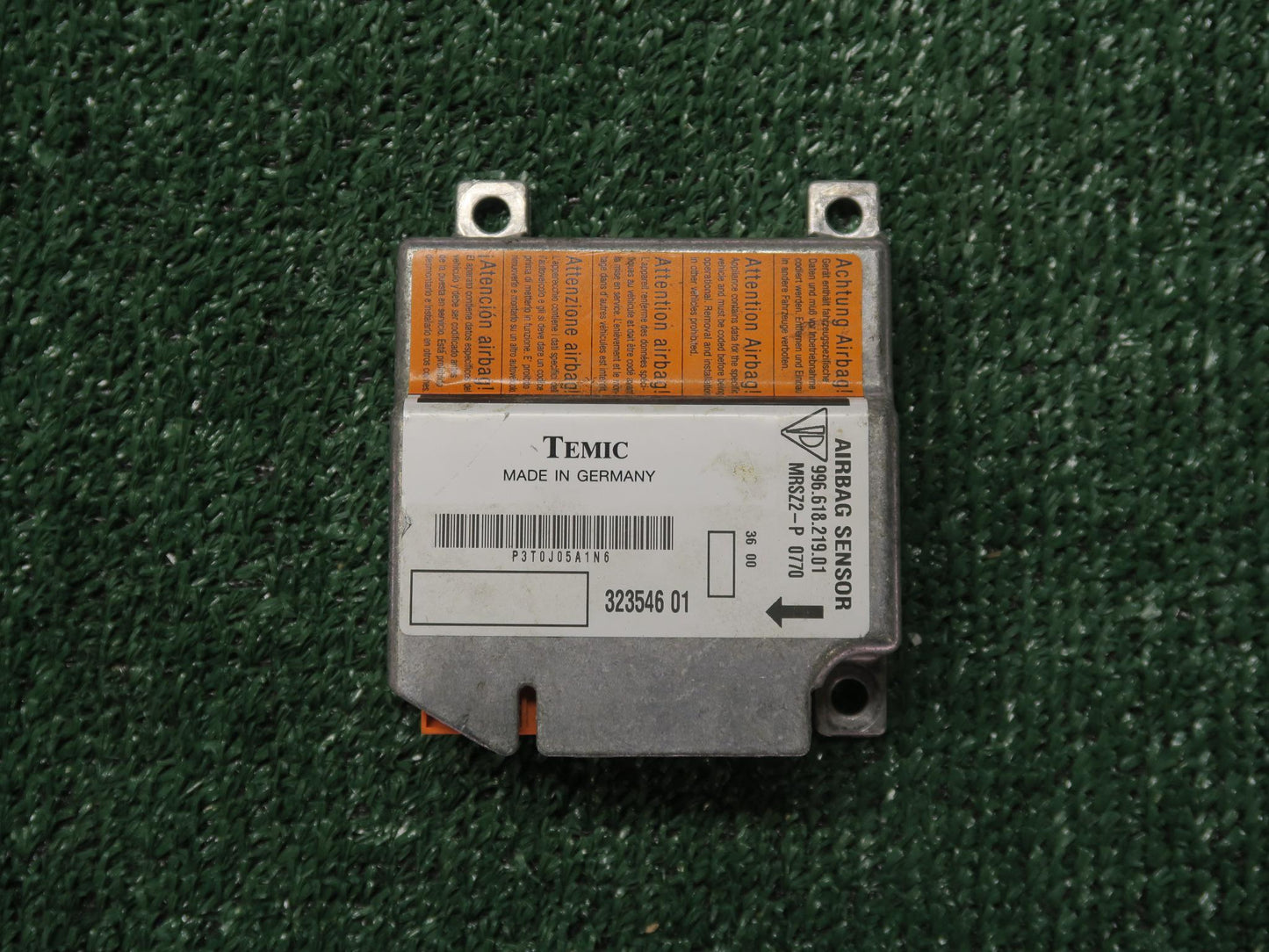 98-04 PORSCHE BOXSTER 986 SRS AIRBAG CONTROL MODULE UNIT 99661821901 OEM