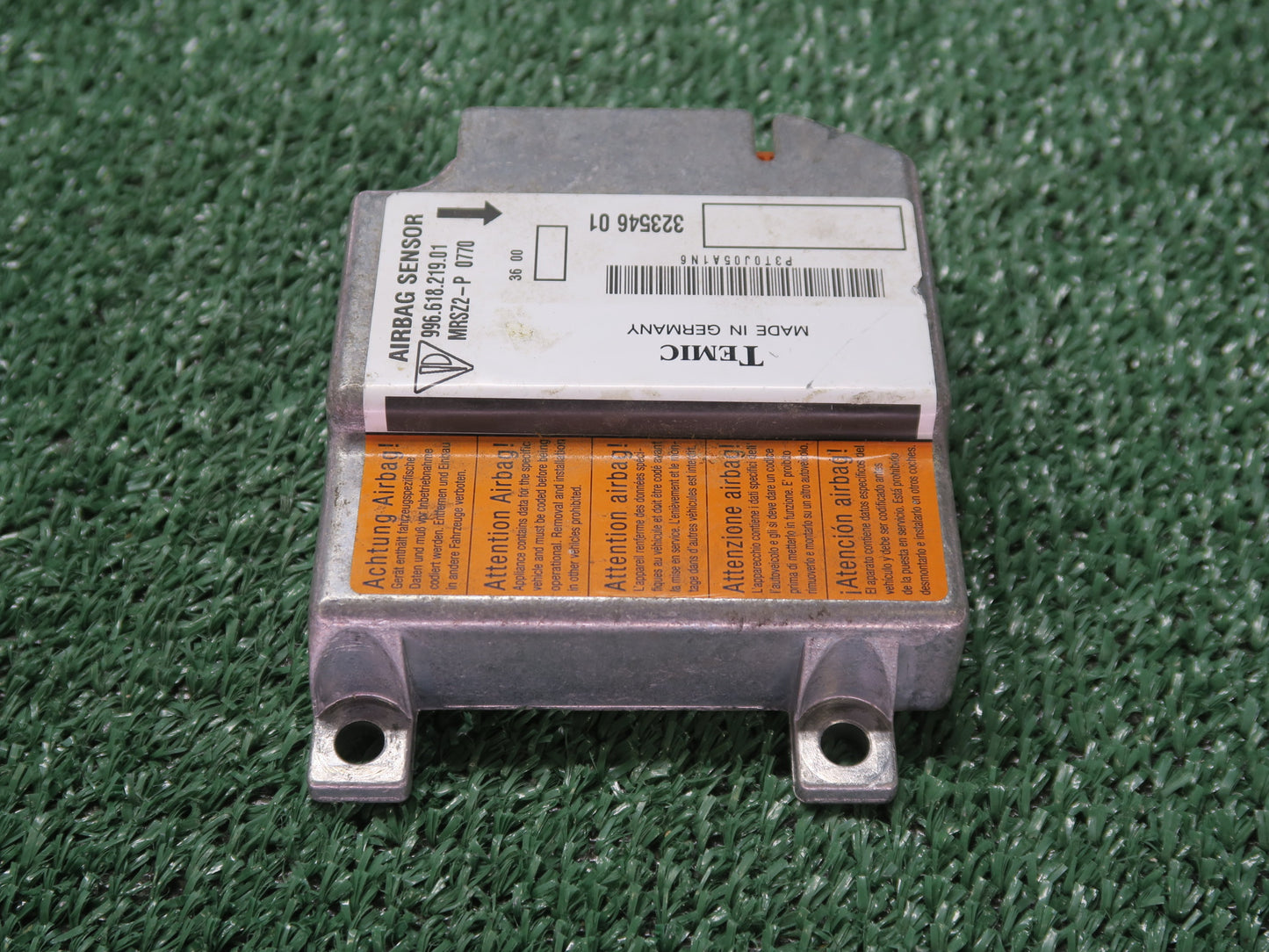 98-04 PORSCHE BOXSTER 986 SRS AIRBAG CONTROL MODULE UNIT 99661821901 OEM