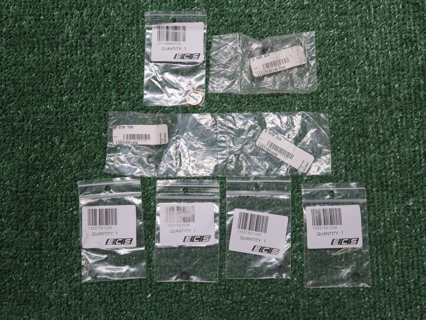 BMW Bosch Fuel Injector Seal 13537591006 Set of 6 and Drain plug with seal set