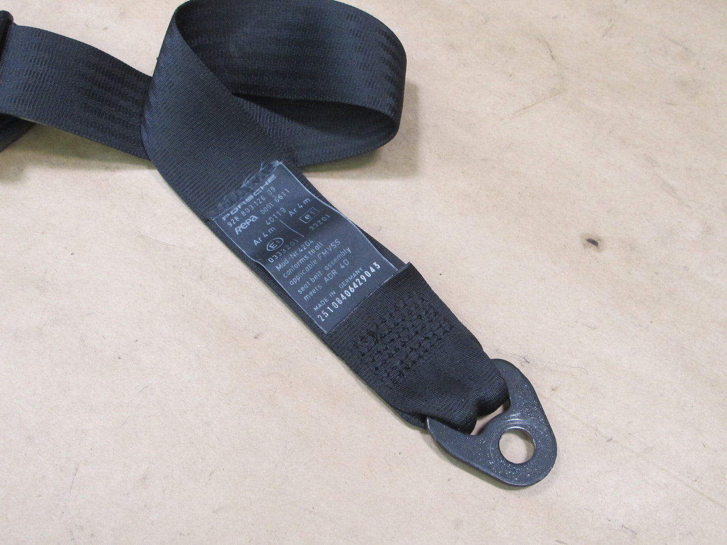 84-91 PORSCHE 928 S FRONT LEFT & RIGHT SIDE SEATBELT RETRACTOR SET OEM