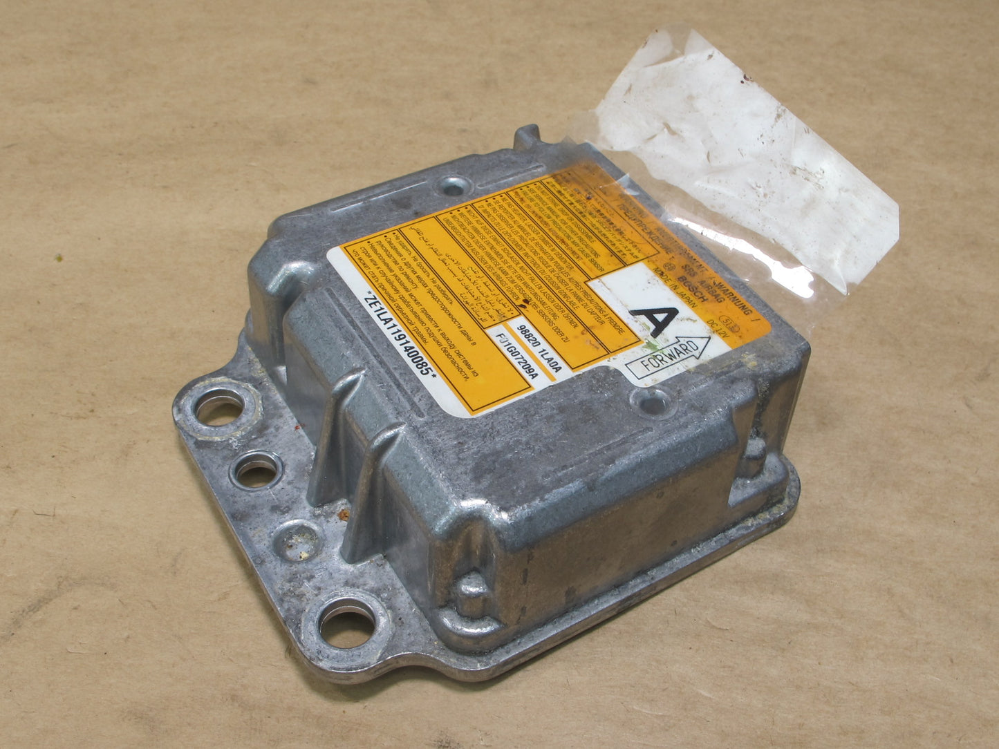 11-12 INFINITI QX56 AIRBAG CONTROL MODULE UNIT 988201LA0A OEM
