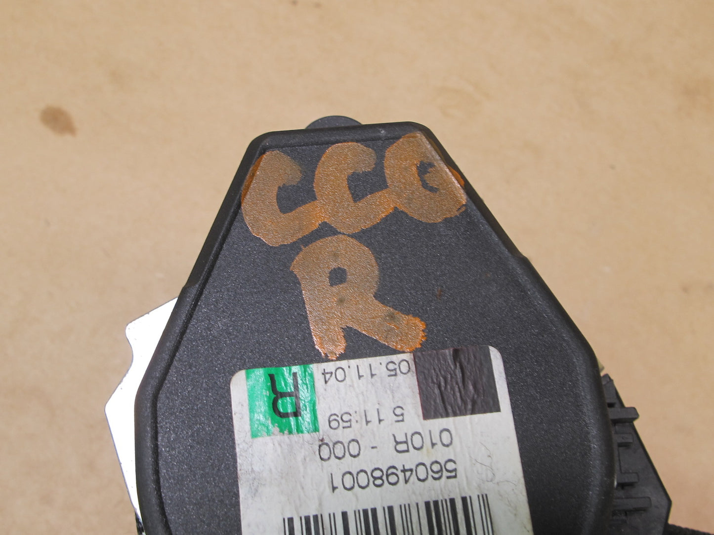 04-08 CHRYSLER CROSSFIRE FRONT LEFT & RIGHT SIDE SEATBELT RETRACTOR SET OEM