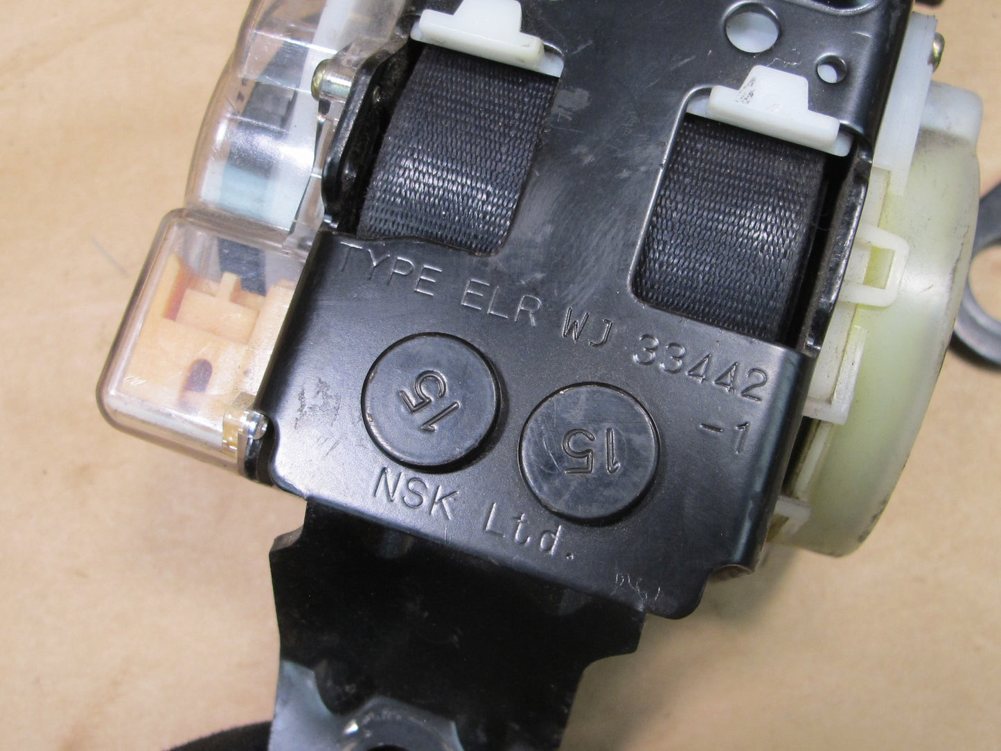 90-96 NISSAN 300ZX Z32 CONVERTINLE FRONT RIGHT & LEFT SIDE SEATBELT RETRACTOR SET OEM