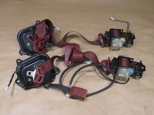 90-96 NISSAN 300ZX Z32 2+0 FRONT RIGHT & LEFT SIDE SEATBELT RETRACTOR SET OEM