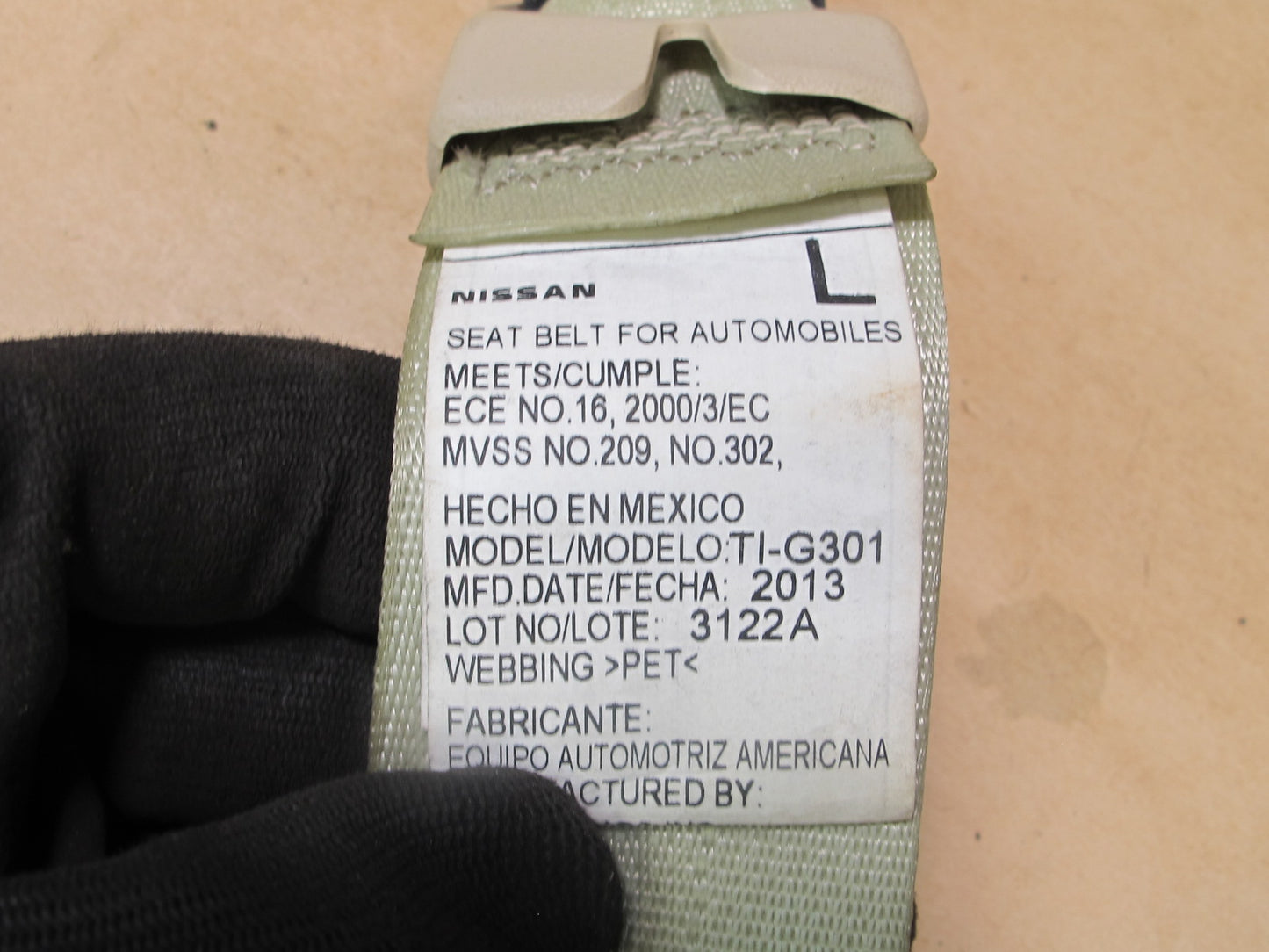 13-15 INFINITI JX35 QX60 REAR 2ND ROW RIGHT & LEFT SIDE SEATBELT RETRACTOR SET OEM