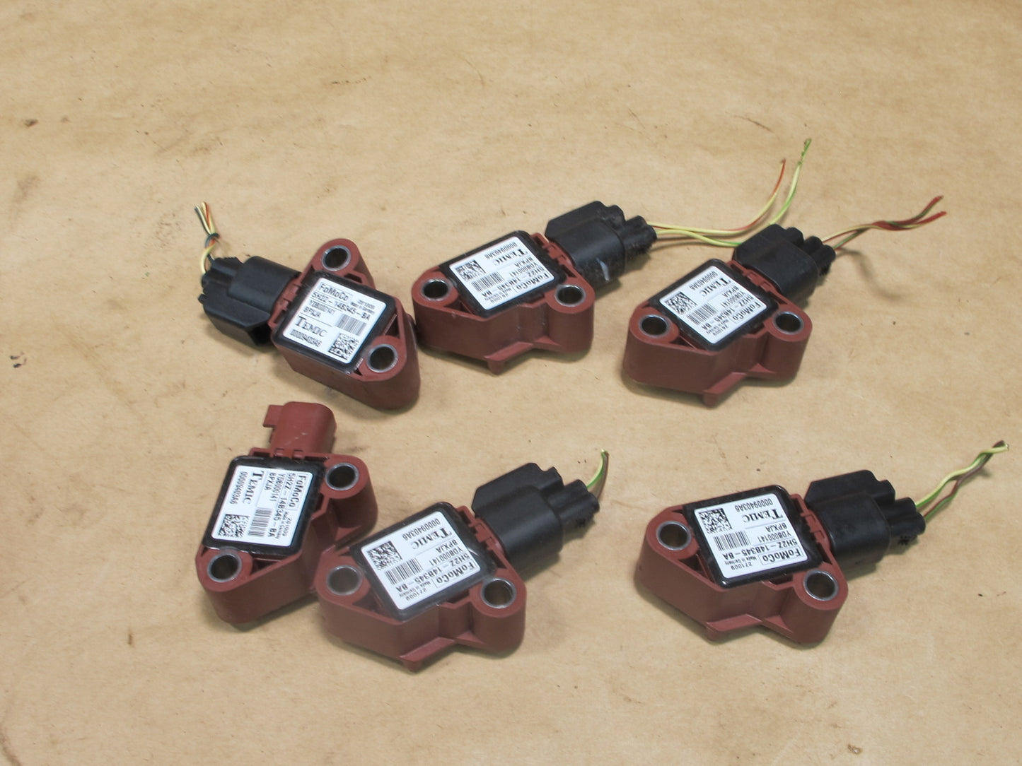 06-13 LAND ROVER RANGE ROVER SPORT SAFETY CRASH IMPACT SRS AIRBAG SENSOR 8PCS OEM